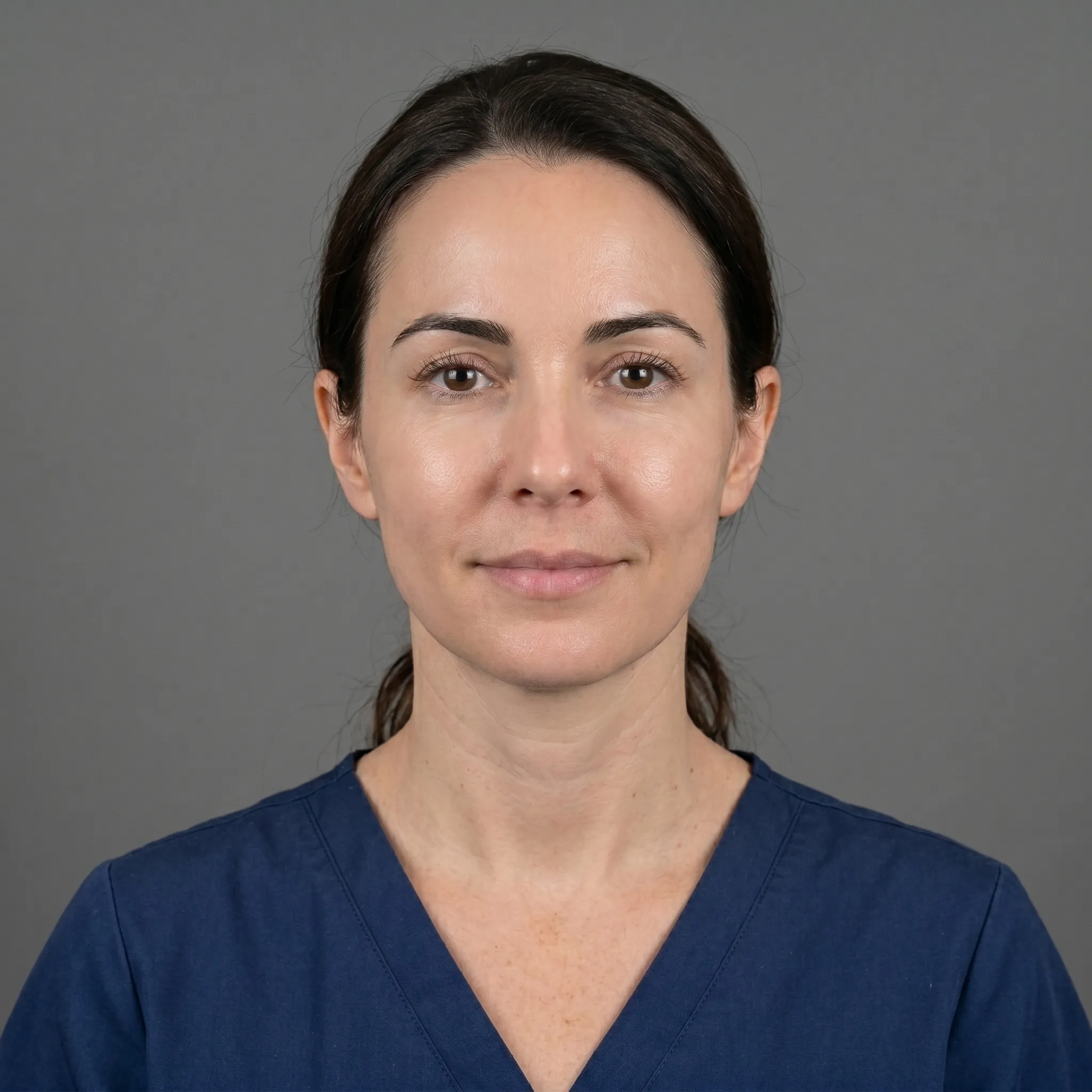 After clinical skin therapy